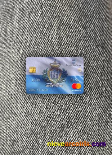 San Marino Banca di San Marino bank mastercard photolook